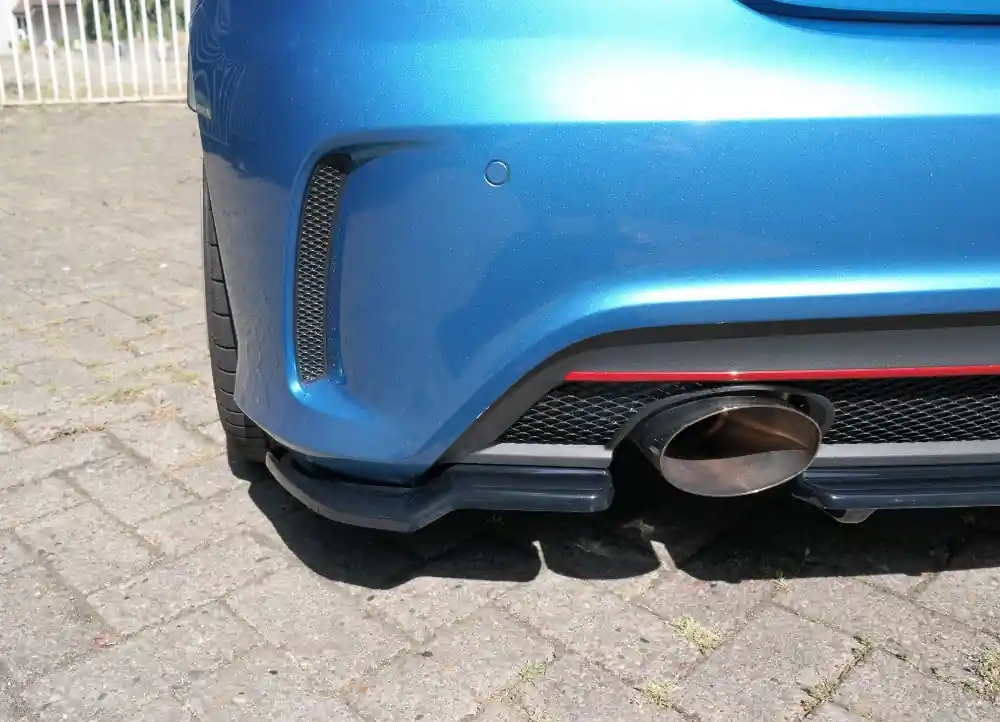 Maxton Design boční splittery pod originální zadní nárazník Mercedes A W176 AMG 2013-2015 Pre-Face. Novinka
