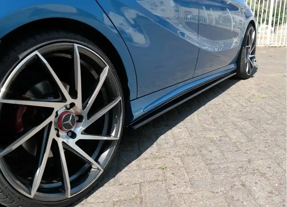 Maxton Design difuzory bočních prahů pro Mercedes A W176 AMG 2013-2015 Pre-Face. Sleva