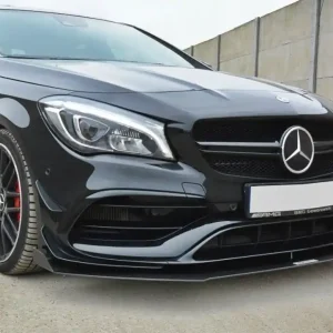 Maxton Design racing splitter V.1 pod originální přední nárazník pro Mercedes-Benz CLA A45 AMG (C117) facelift (2017-) Nová Kolekce