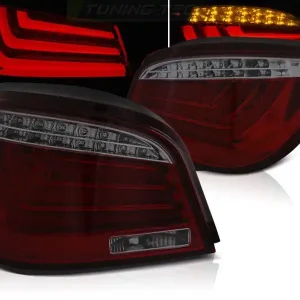 BMW E60 LCI 07-10 - zadní LED světla červeno kouřová LED BAR Sezónní Sleva