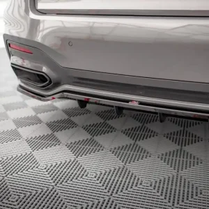 Vysoce Kvalitní BMW řada 7 G11 Facelift /M-Pack, středový spoiler pod zadní nárazník s žebrováním, Maxton design