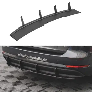 Audi A4 B9, "Street Pro" difuzor zadního nárazníku, plast ABS bez povrchové úpravy, s černou a červenou linkou, Maxton design Poslední Šance