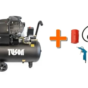 Novinka Olejový kompresor dvoupístkový 2,2kW, 3,0HP, 50l TUSON 130024 + Pneu sada 3 dílná WJ002030