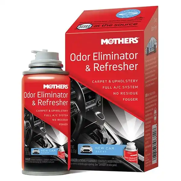 Mothers Odor Eliminator & Refresher - osvěžovač vzduchu a pohlcovač pachů v interiéru a klimatizaci, vůně New Car, 57 g Hit Sezóny