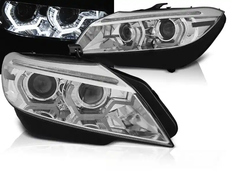BMW Z4 E89 09-13 - přední chrom světla ASF s LED 3D pro xenon a dynamickým blinkrem Nejprodávanější