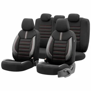 Autopotahy OTOM LIMITED 101 černé/červené 3-ZIP Akční Cena