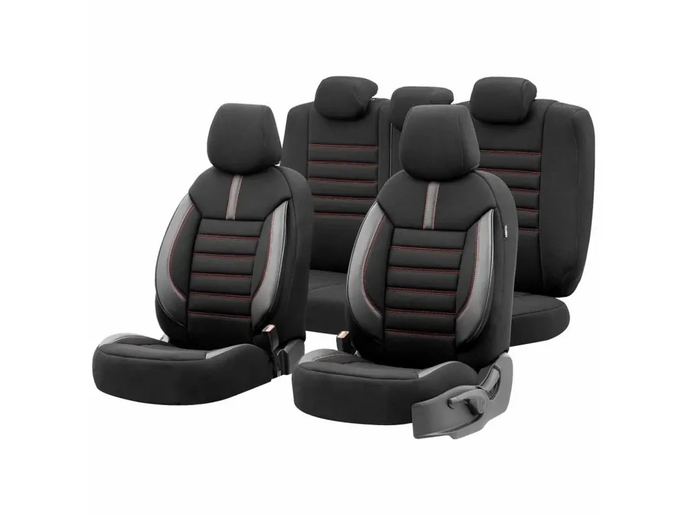 Autopotahy OTOM LIMITED 101 černé/červené 3-ZIP Akční Cena