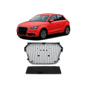 Přední maska AUDI A1 (8X) Sportback Hatchback Pre-Facelift 2011-2015 leská černá/chrom Jen Po Omezenou Doba