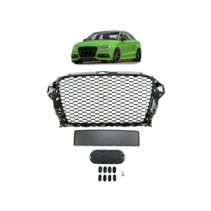 Přední maska AUDI A3 (8V) Saloon Hatchback Sportback Convertible Pre-Facelift 2012-2016 W/O PDC, leská černá Levný