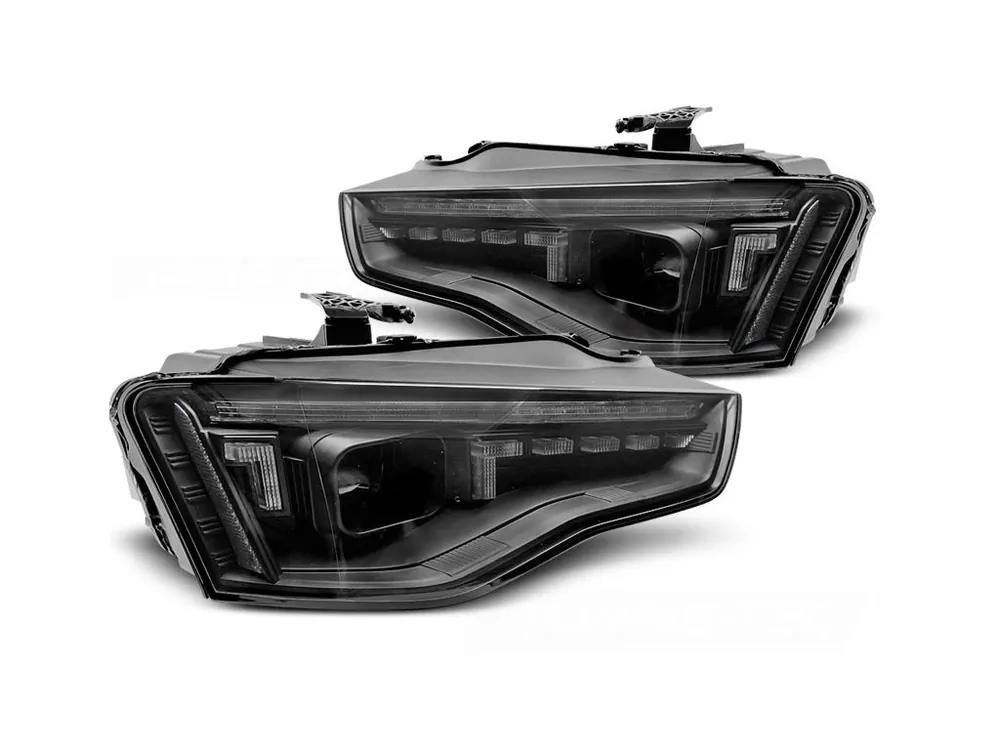 Přední světla Audi A5 11-16 černé XENON LED SEQ Novinka
