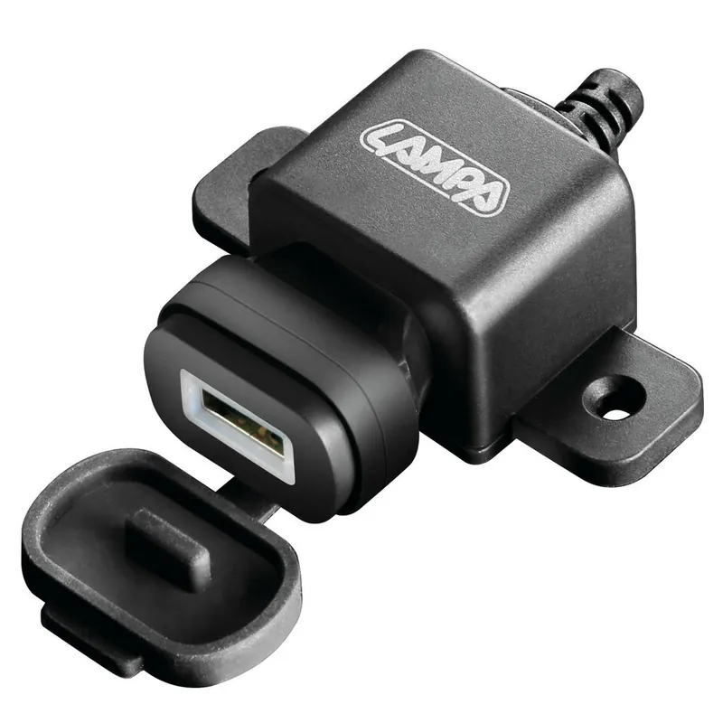 USB moto nabíječka LAMPA USB FIX OMEGA, 3000 mA 12/24V Odeslání Ihned
