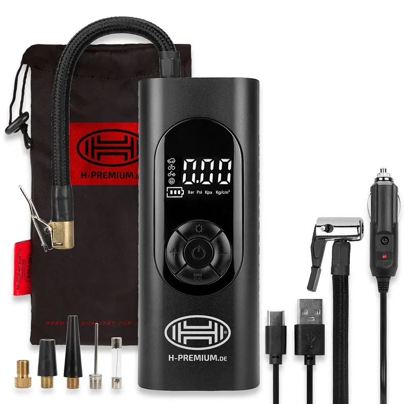 AKU kompresor HEYNER AKKUPRESSOR PRO s funkcí power banky 6000 mAh Expresní Doručení