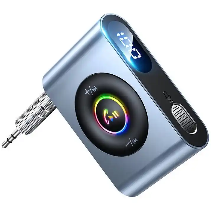 FM vysílač pro přenos hudby a handsfree sada v jednom, Bluetooth 5.3, jack 3.5 mm JOYROOM JR-CB1 Levný