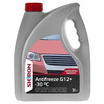 Chladící kapalina SHERON Antifreeze G12+ do -30°C, 3 litry Novinka