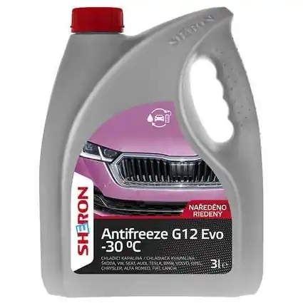 Chladící kapalina SHERON Antifreeze G12 EVO do -30°C, 3 litry Kup Teď