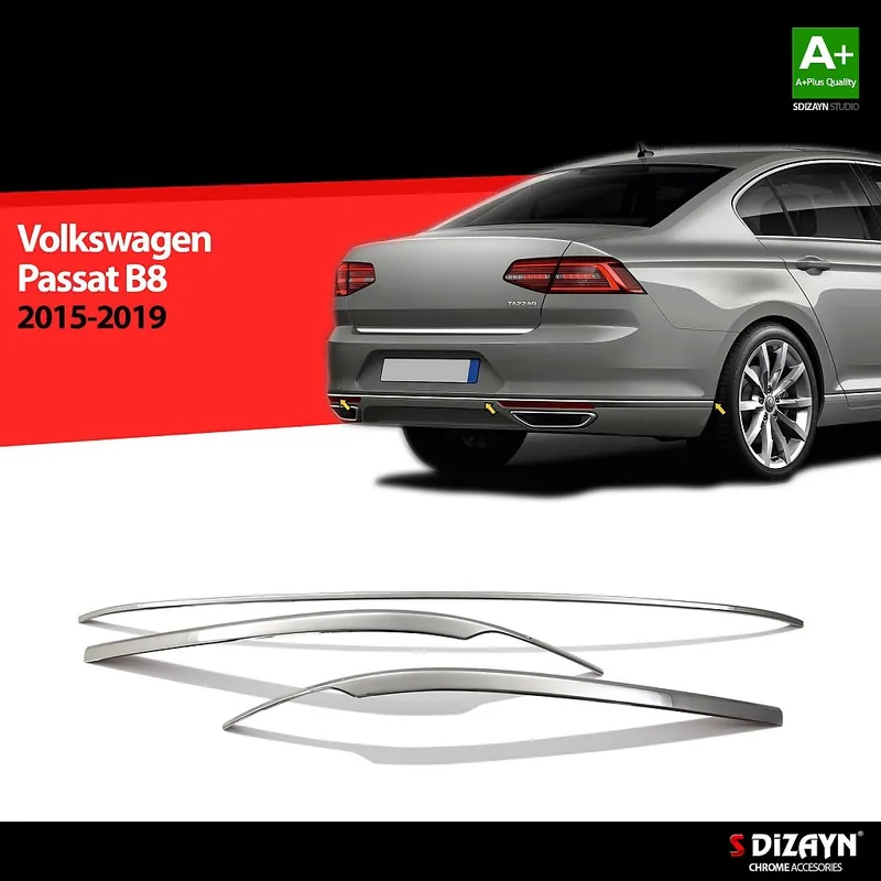 Ověřený Nerez lišty zadního nárazníku Volkswagen Passat B8