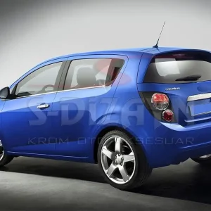 Značkový Nerez kryty klik Chevrolet Aveo T300 5dvéř. - 4 ks