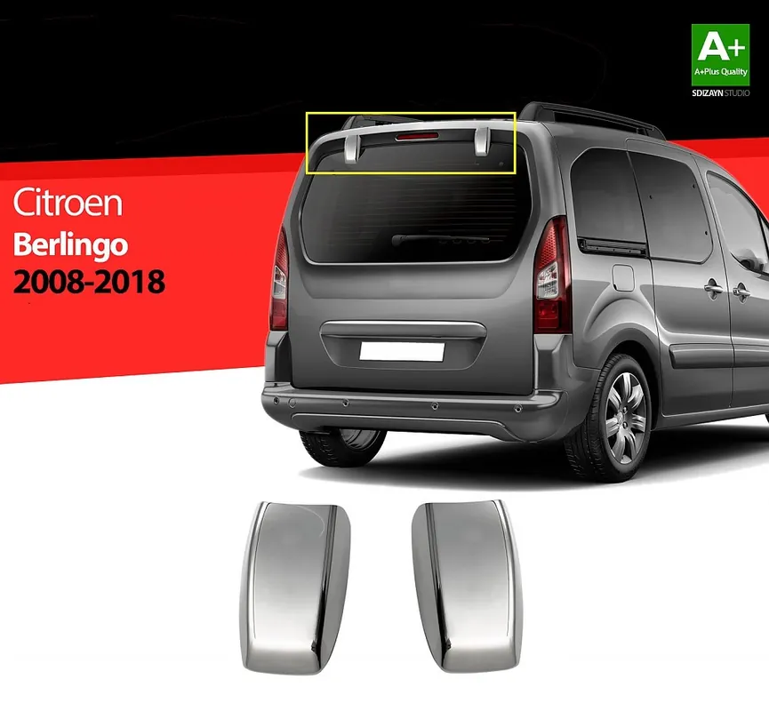 Chromové kryty pantů otvírání zadních dveří Citroen Berlingo II Horká Nabídka