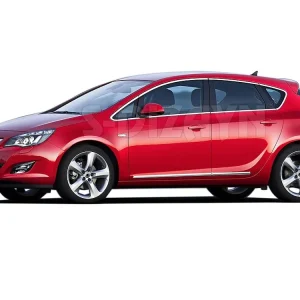 Nerez + ABS lišty dveří Opel Astra J Hatchback Rychlé Dodání