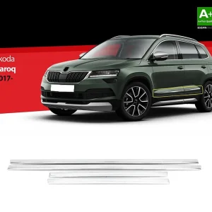 Nerez + ABS lišty dveří Škoda Karoq Kup Teď