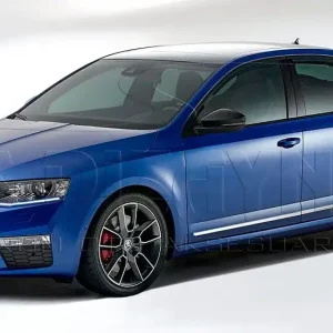 Nerez + ABS lišty dveří Škoda Octavia III Finální Výprodej