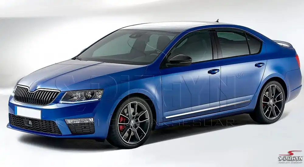 Nerez + ABS lišty dveří Škoda Octavia III Finální Výprodej