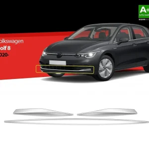 Vysoce Kvalitní Nerez lišty předního nárazníku Volkswagen Golf VIII