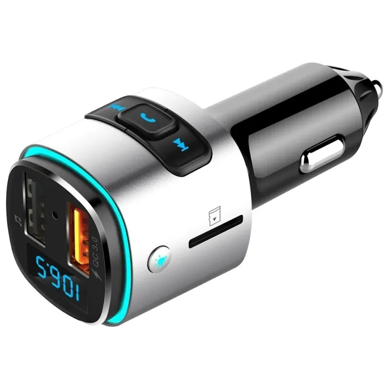 FM transmitter bluetooth 5.0 s funkcí nabíječky 3.0A USB-A WINNER GROUP Sleva