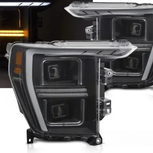 FORD F150 MK 14 2020-2023 - přední LED světla TUBE ČERNÁ Odeslání Ihned