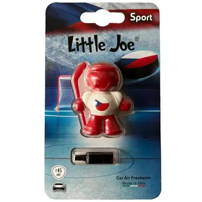 Vůně do auta panáček Little Joe SPORT hokej s českou vlajkou, na mřížku ventilace Nejprodávanější