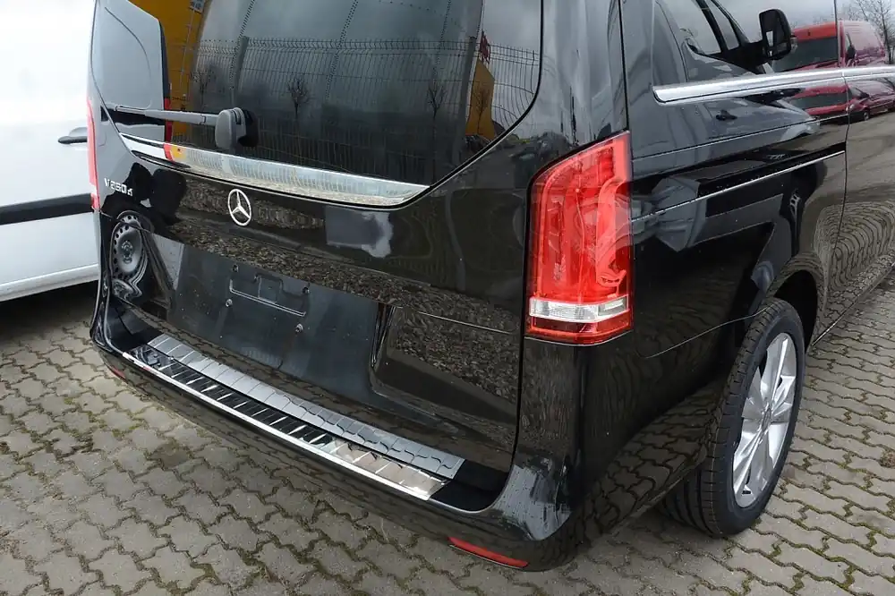 Rychlé Dodání NEREZ Kryt prahu zadních dveří Mercedes Vito / Viano III - leštěný