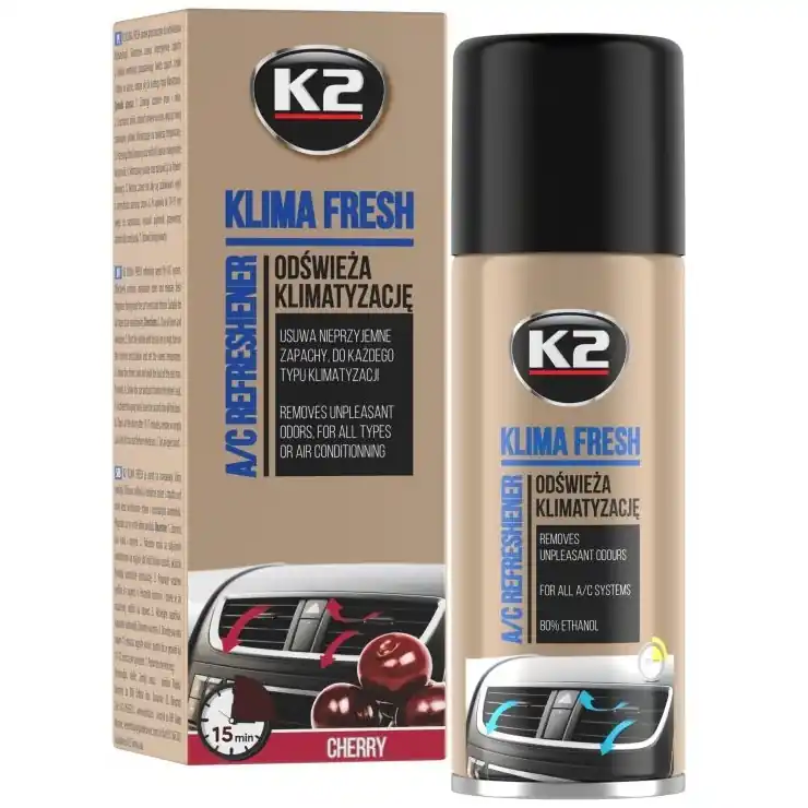Čistič a dezinfekce klimatizace K2 KLIMA FRESH CHERRY, 150 ml Oblíbený