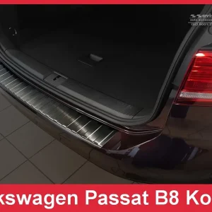 Originální NEREZ Kryt prahu zadních dveří Volkswagen Passat B8 Variant - černý grafit