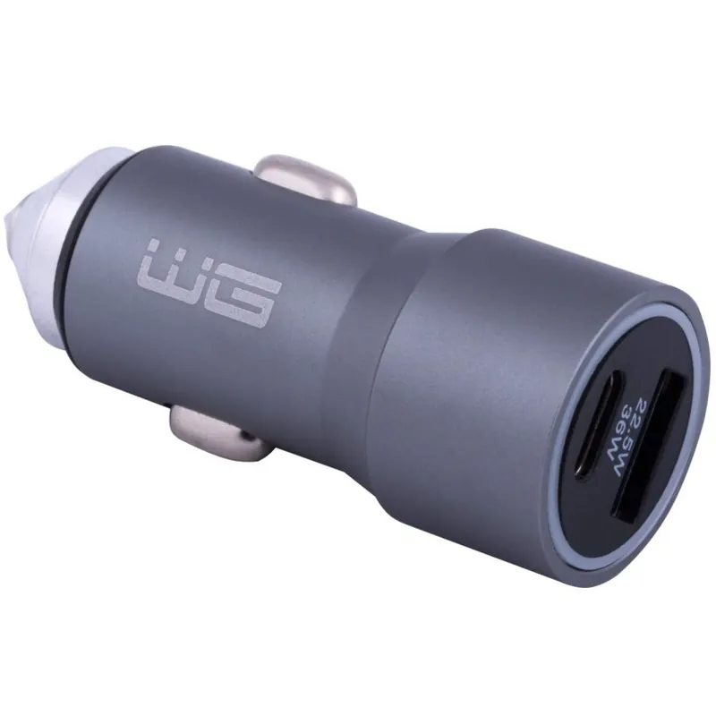 Kup Teď Nabíječka do auta WINNER GROUP s kladívkem, 12-24V s USB-C a USB-A