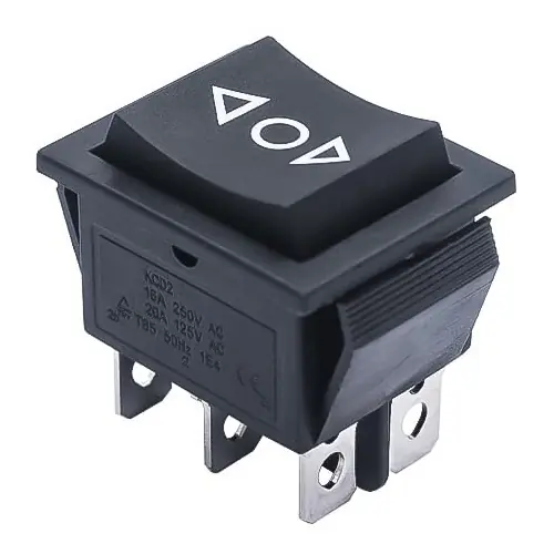 Tlačítko kolébkové ON-OFF-ON 2p. 250V/15A Oblíbený